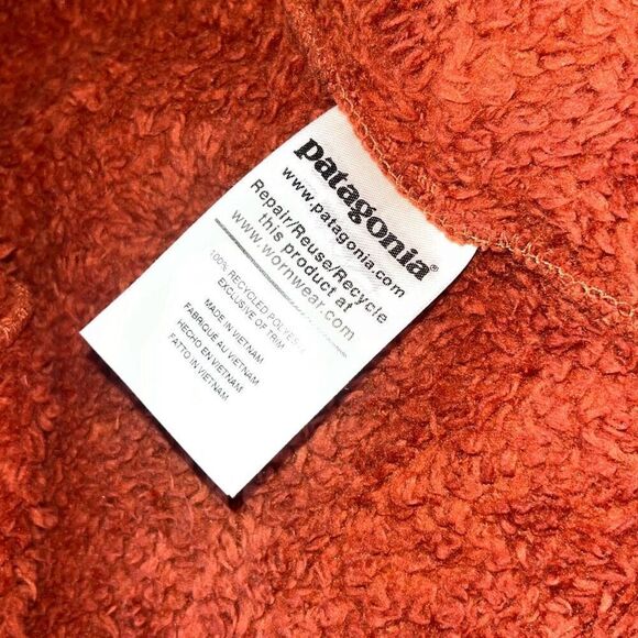 Patagonia Women’s Los Gatos Fleece Zip Pullover Size Orange Medium - Picture 11 of 14